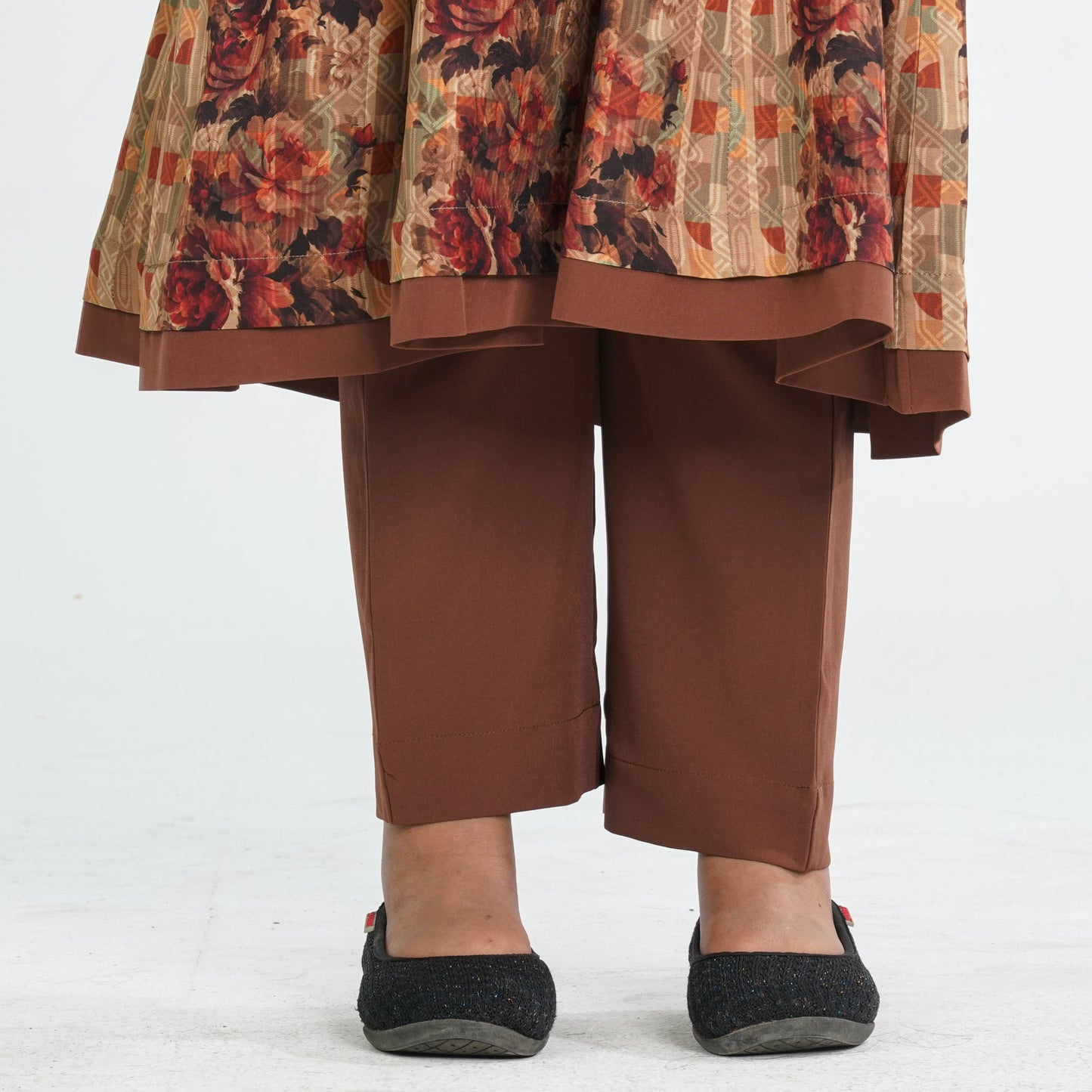 Girls Silk Two Piece Set