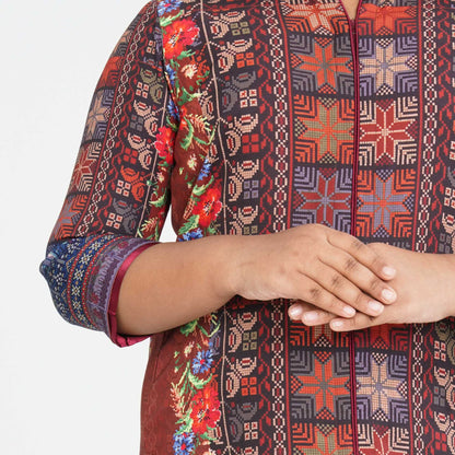 Girl's Blended Silk Two Piece Set