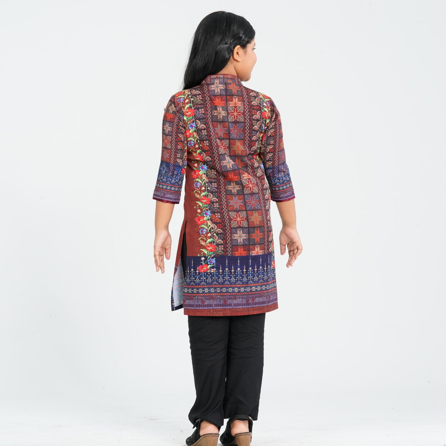 Girl's Blended Silk Two Piece Set