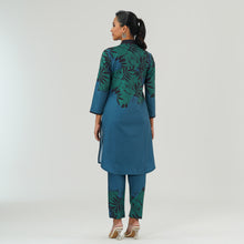 Load image into Gallery viewer, Womens Teal Printed Co-Ord Set
