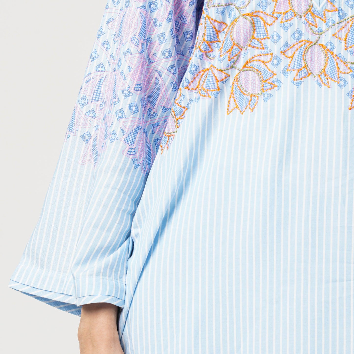 Women’s Embroidered Viscose Two-Piece Set