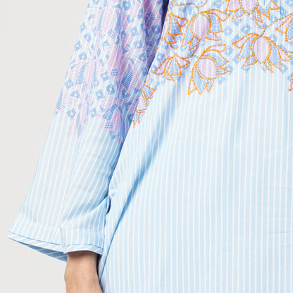 Women’s Embroidered Viscose Two-Piece Set