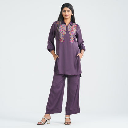 Women’s Crepe Silk Two-Piece Ethnic Set
