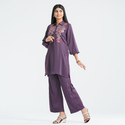 Women’s Crepe Silk Two-Piece Ethnic Set