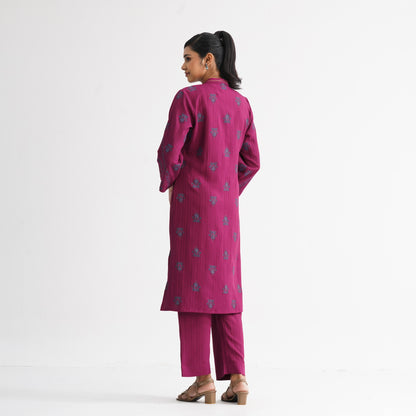 Women’s Burgundy Two Piece Set