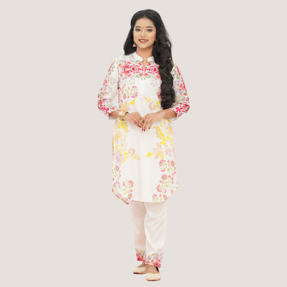 Women's White 2-Piece Set
