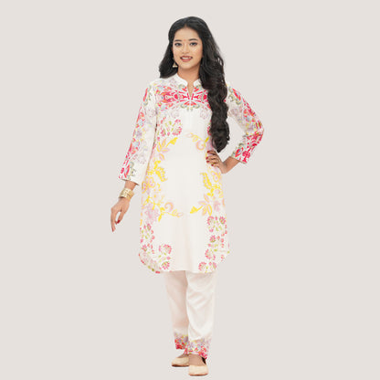 Women's White 2-Piece Set
