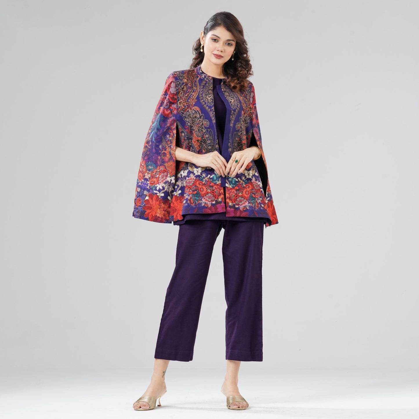 Womens Multicolor Two Piece Set