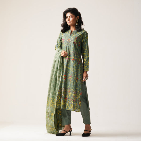 ETHNIC 3PCS-OLIVE