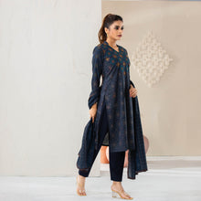 Load image into Gallery viewer, Women&#39;s Navy Ethnic Set
