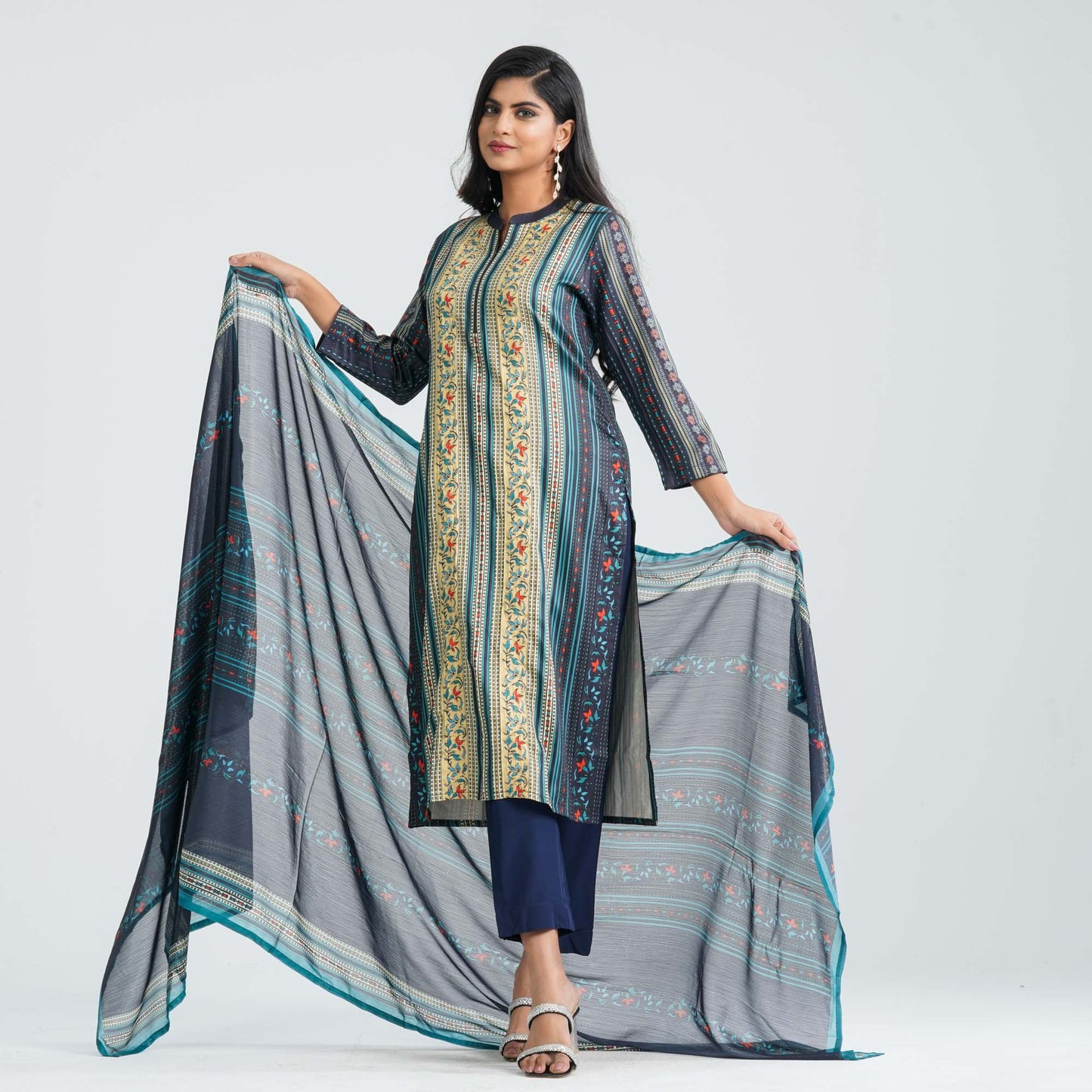 Women’s Navy Blue Three Piece Set