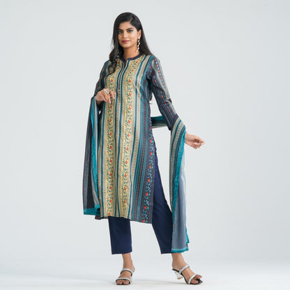 Women’s Navy Blue Three Piece Set