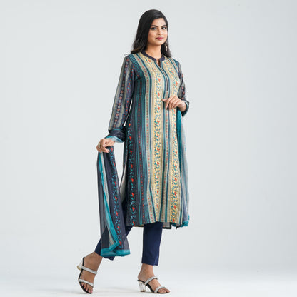 Women’s Navy Blue Three Piece Set