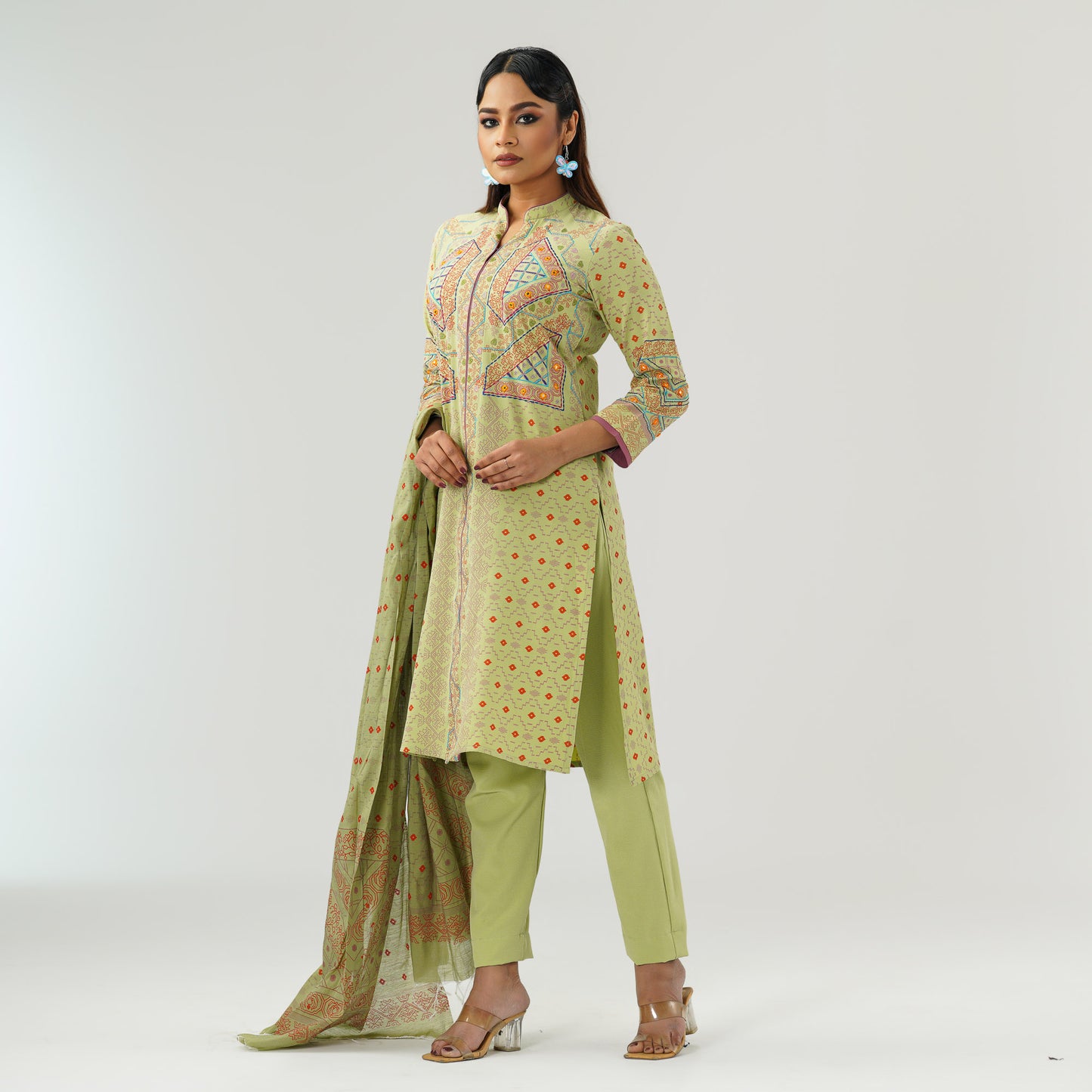 Womens Lime Green Three Piece Set