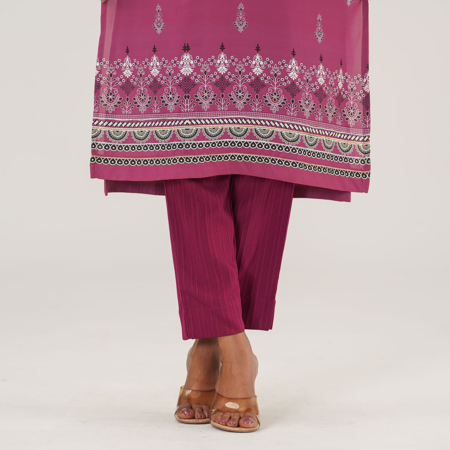 Womens Onion Ethnic Three Piece Set