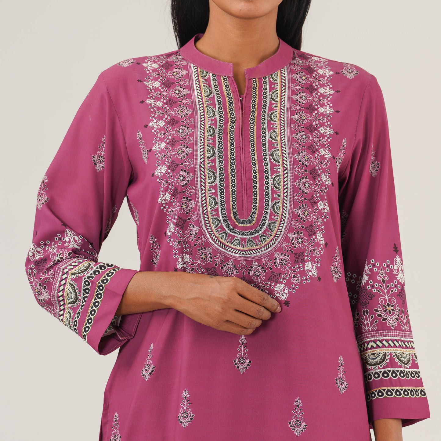 Womens Onion Ethnic Three Piece Set