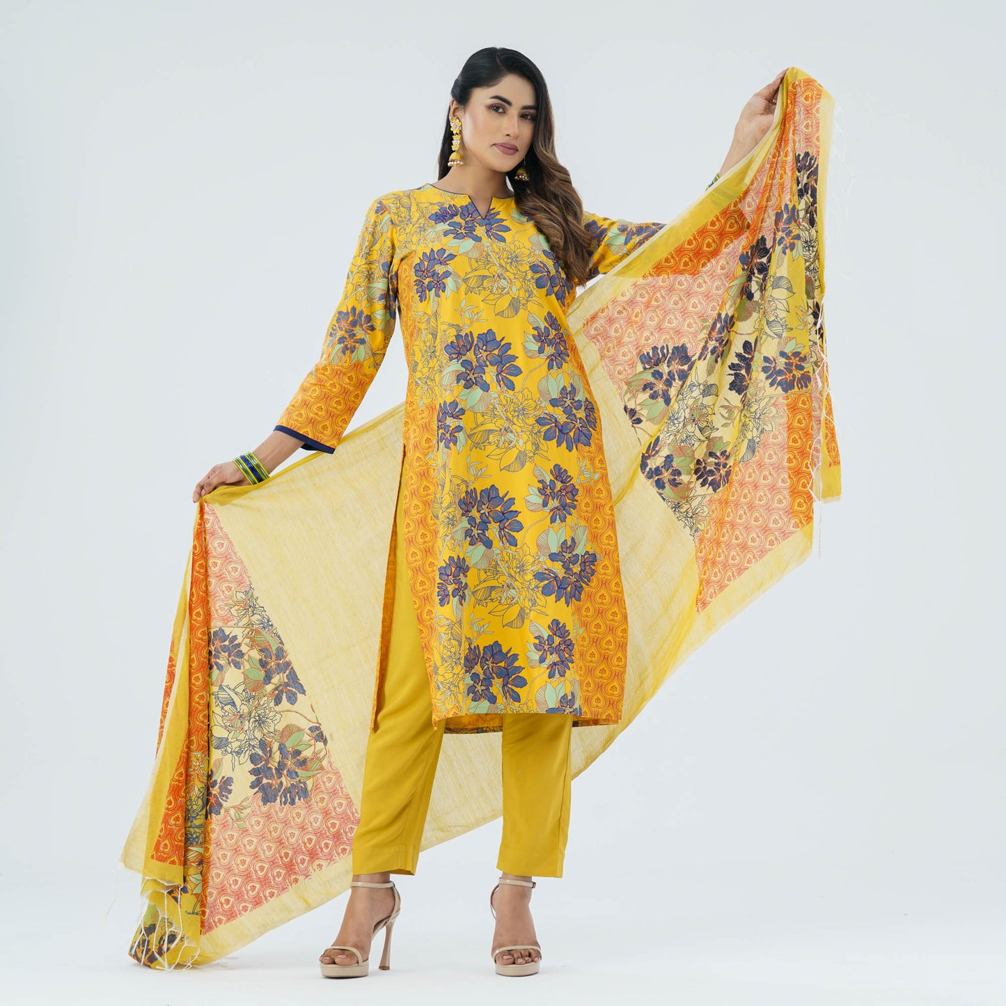 Women’s Yellow Three Piece Set