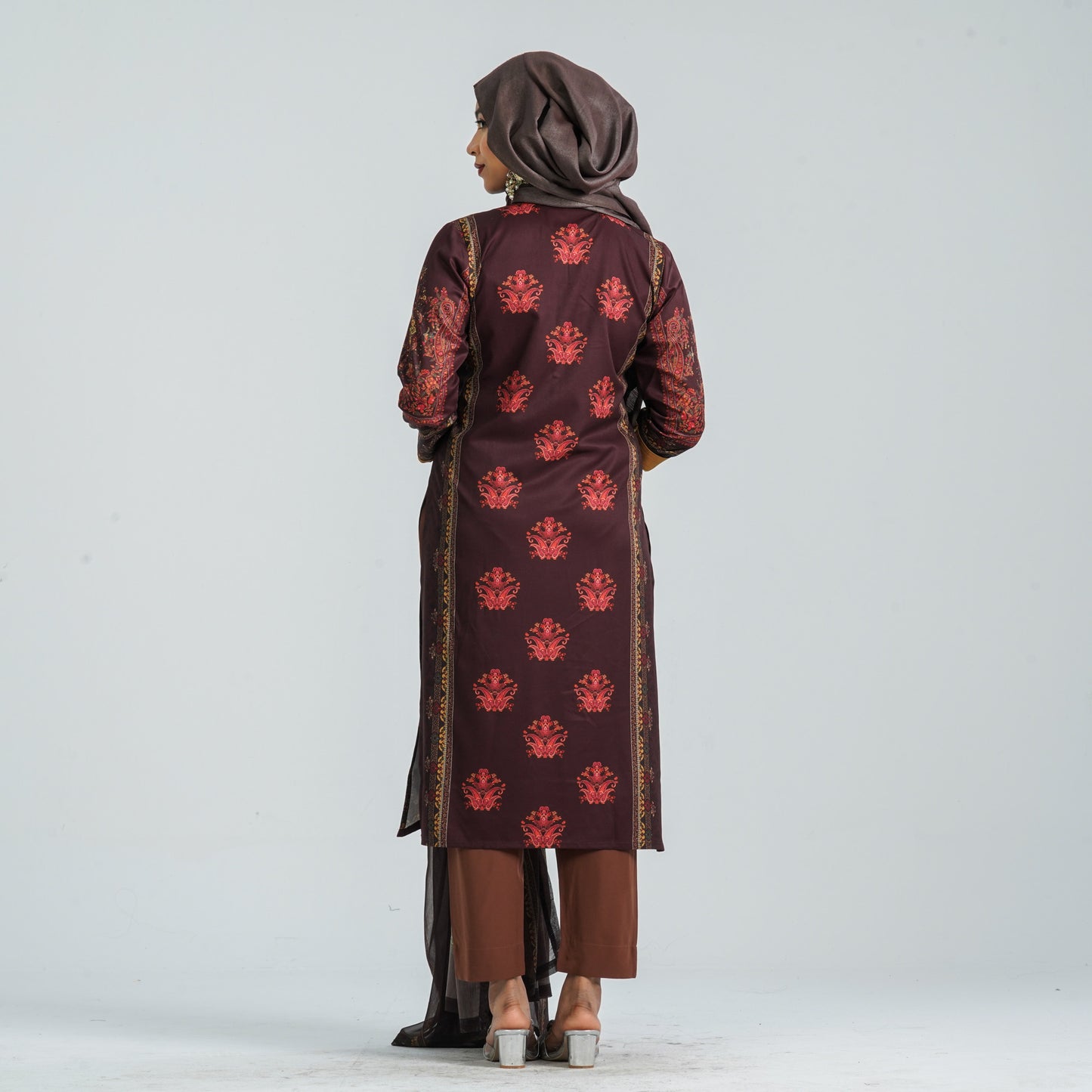 Women Blended Cotton Three Piece Set