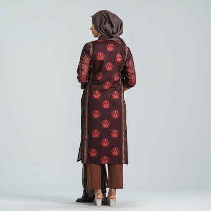 Women Blended Cotton Three Piece Set