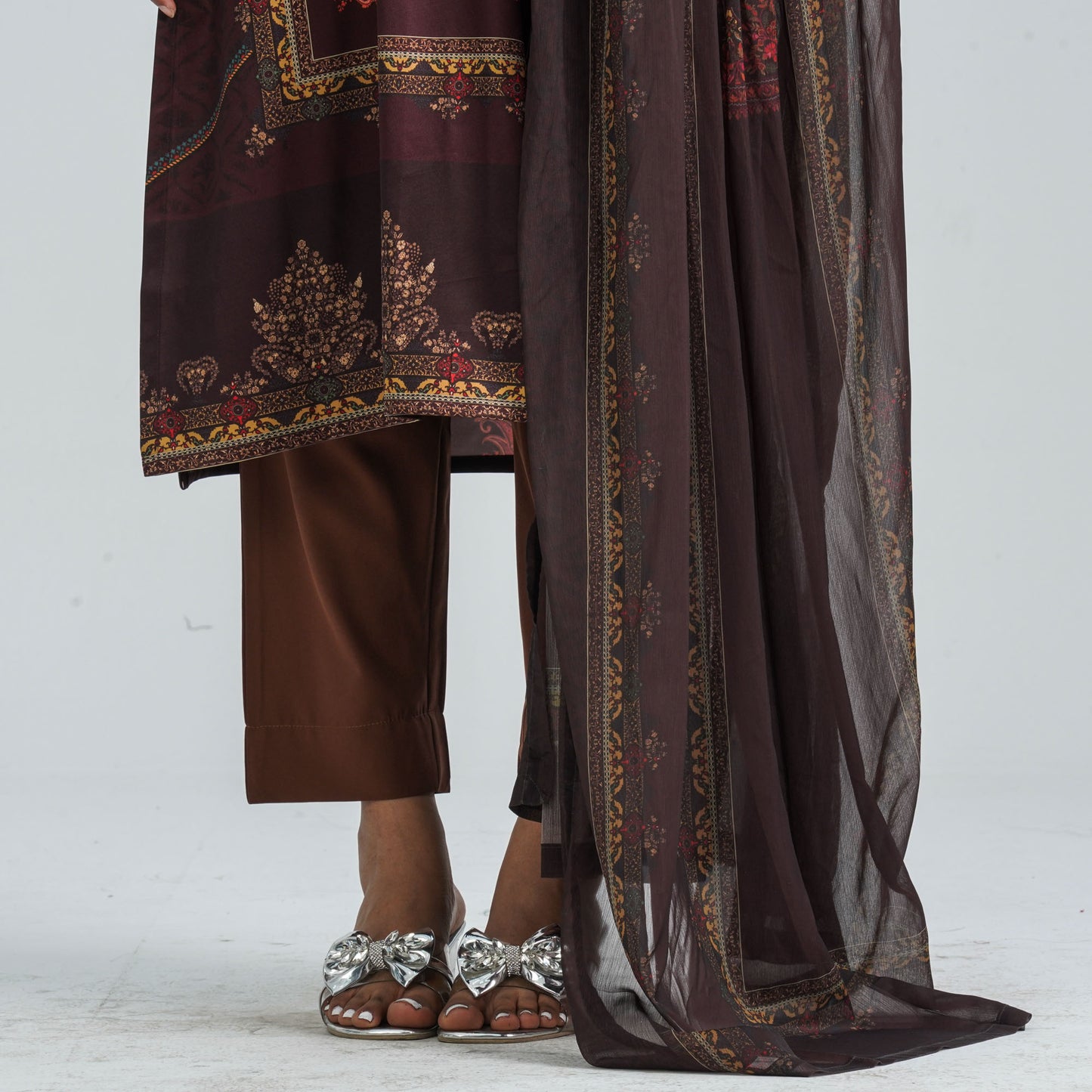 Women Blended Cotton Three Piece Set