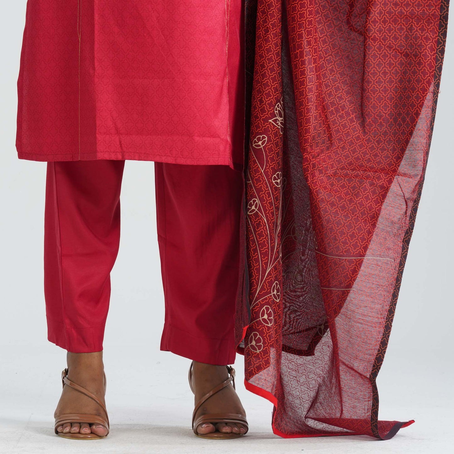 Women's Blended Silk Three Piece Set
