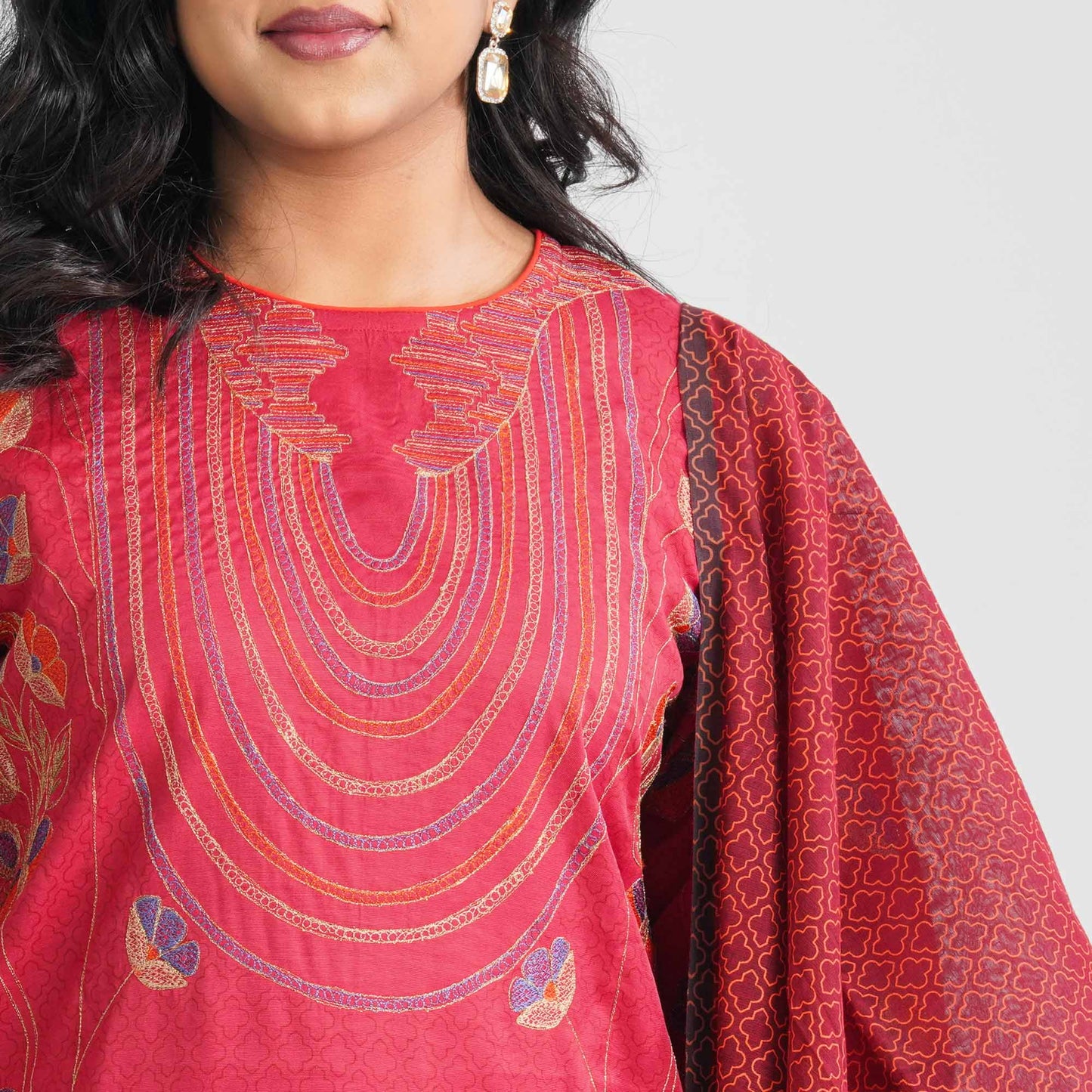 Women's Blended Silk Three Piece Set