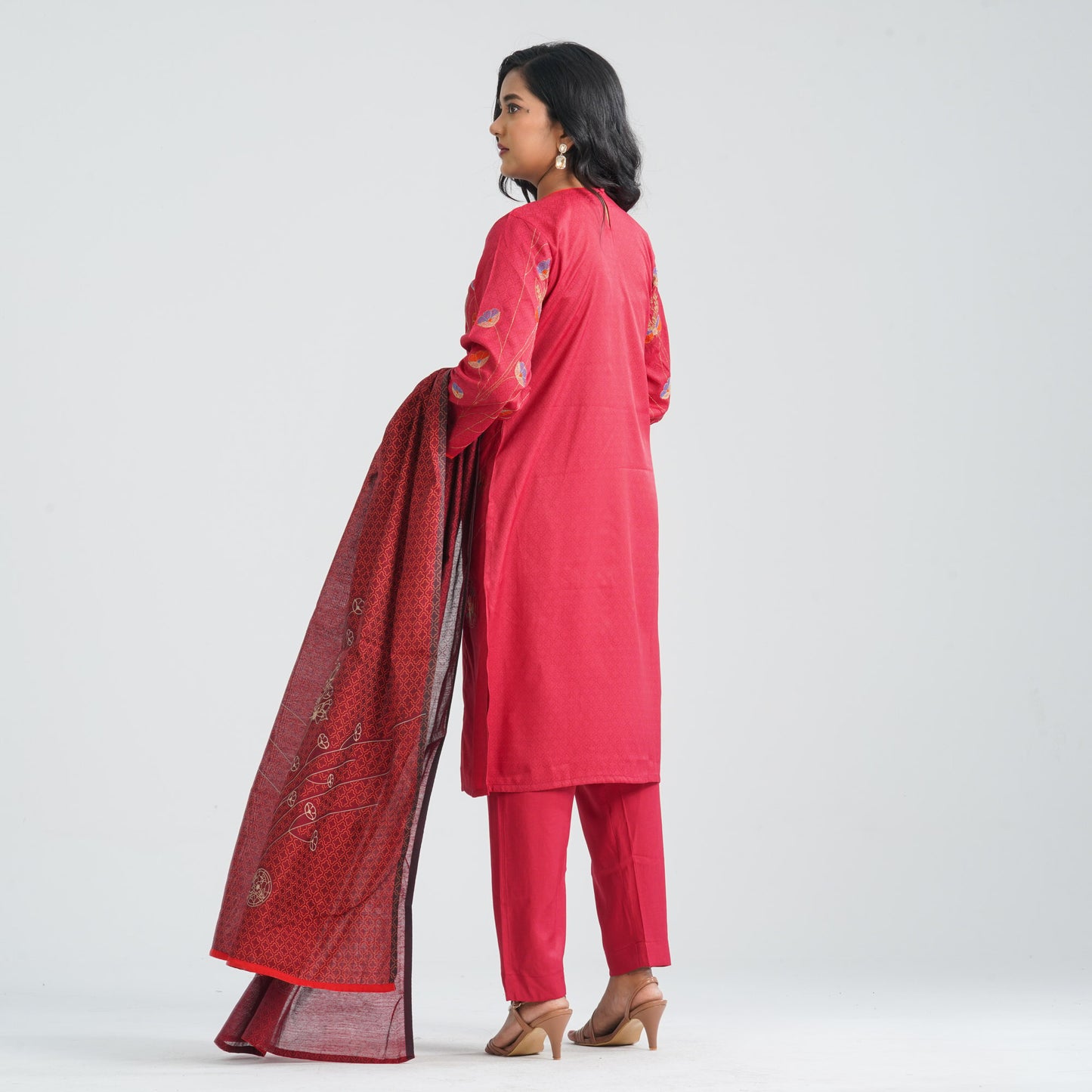 Women's Blended Silk Three Piece Set