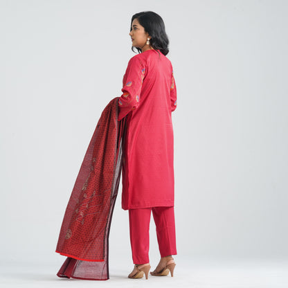 Women's Blended Silk Three Piece Set