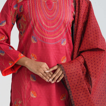Women's Blended Silk Three Piece Set