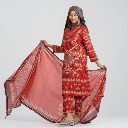 Women’s Blended Silk Three Piece Set