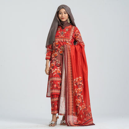 Women’s Blended Silk Three Piece Set