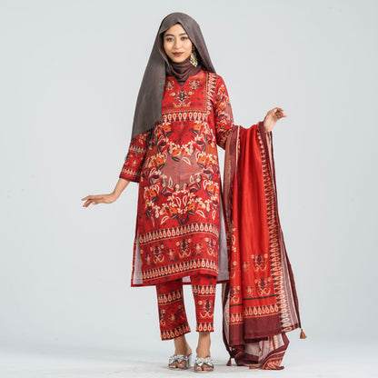 Women’s Blended Silk Three Piece Set