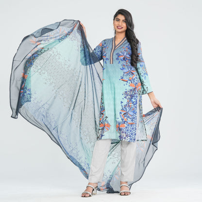 Women’s Blended Silk Three Piece Set