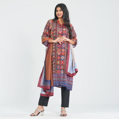 Women’s Blended Cotton Three Piece Set