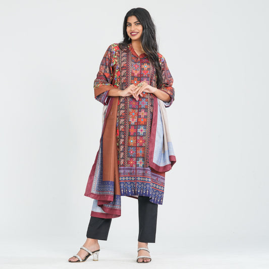 Women’s Blended Cotton Three Piece Set