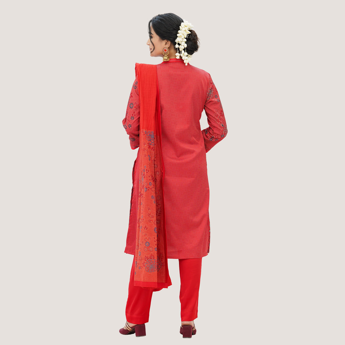 Womens Red Three Piece Set