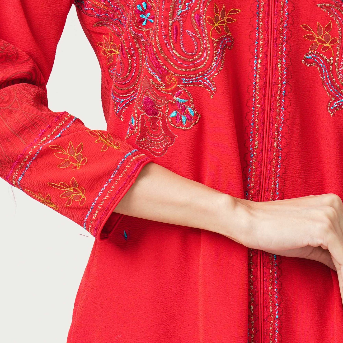 Women’s Viscose Embroidered Three-Piece Set