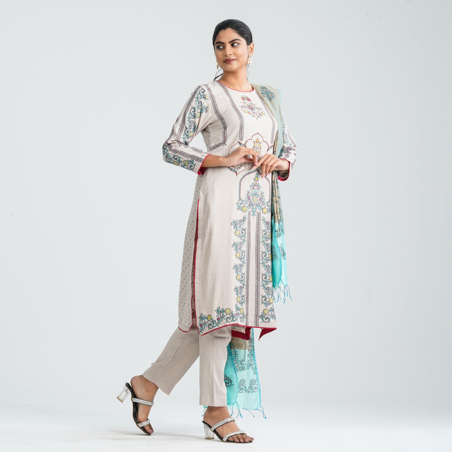 Women's Blended Silk Three Piece Set