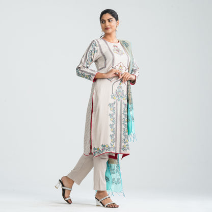 Women's Blended Silk Three Piece Set