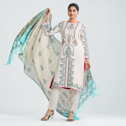 Women's Blended Silk Three Piece Set