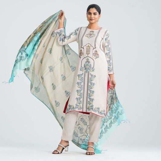 Women's Blended Silk Three Piece Set