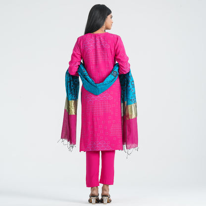 Women's Blended Silk Three Piece Set