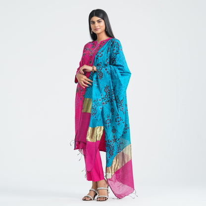 Women's Blended Silk Three Piece Set