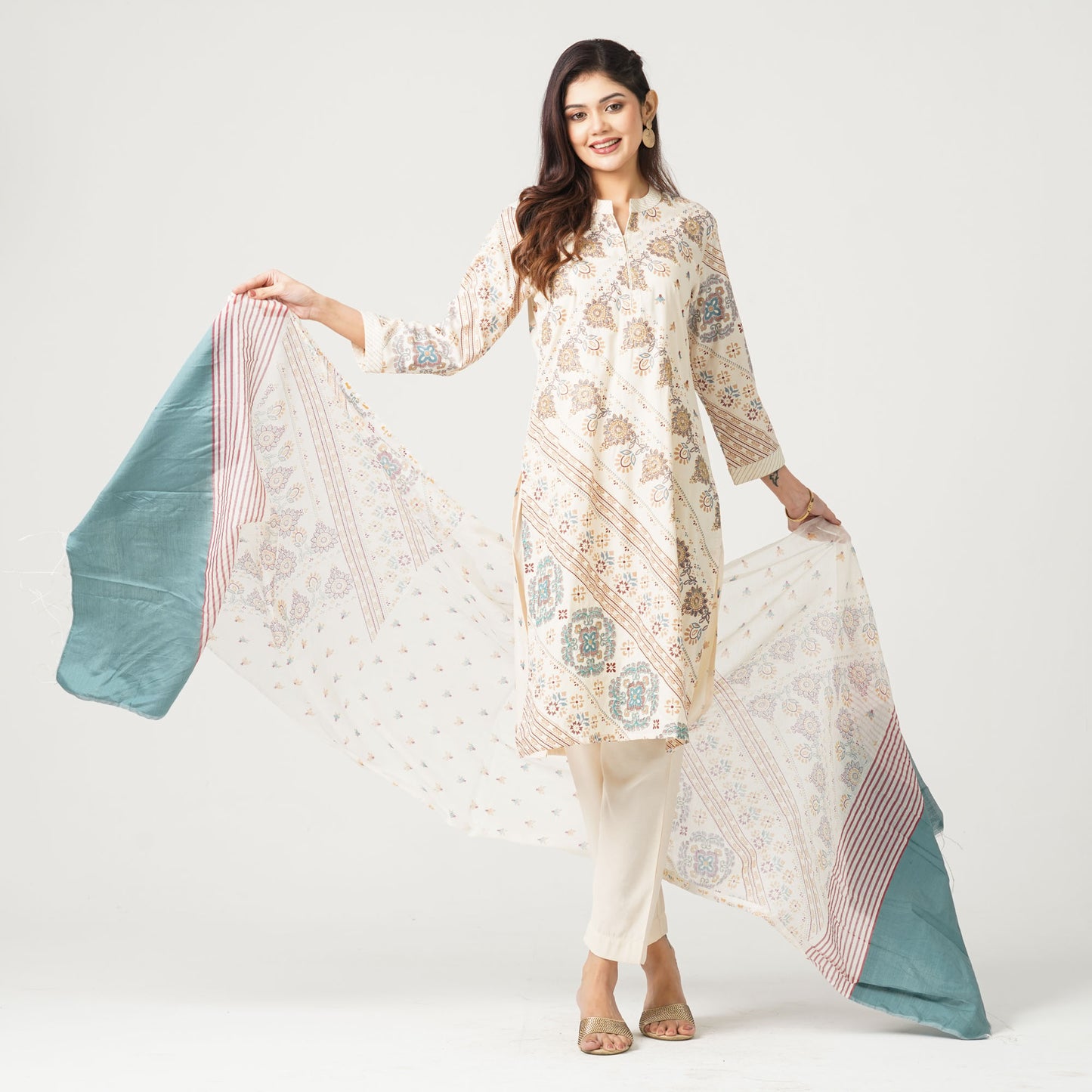 Women’s Blended Silk Three Piece