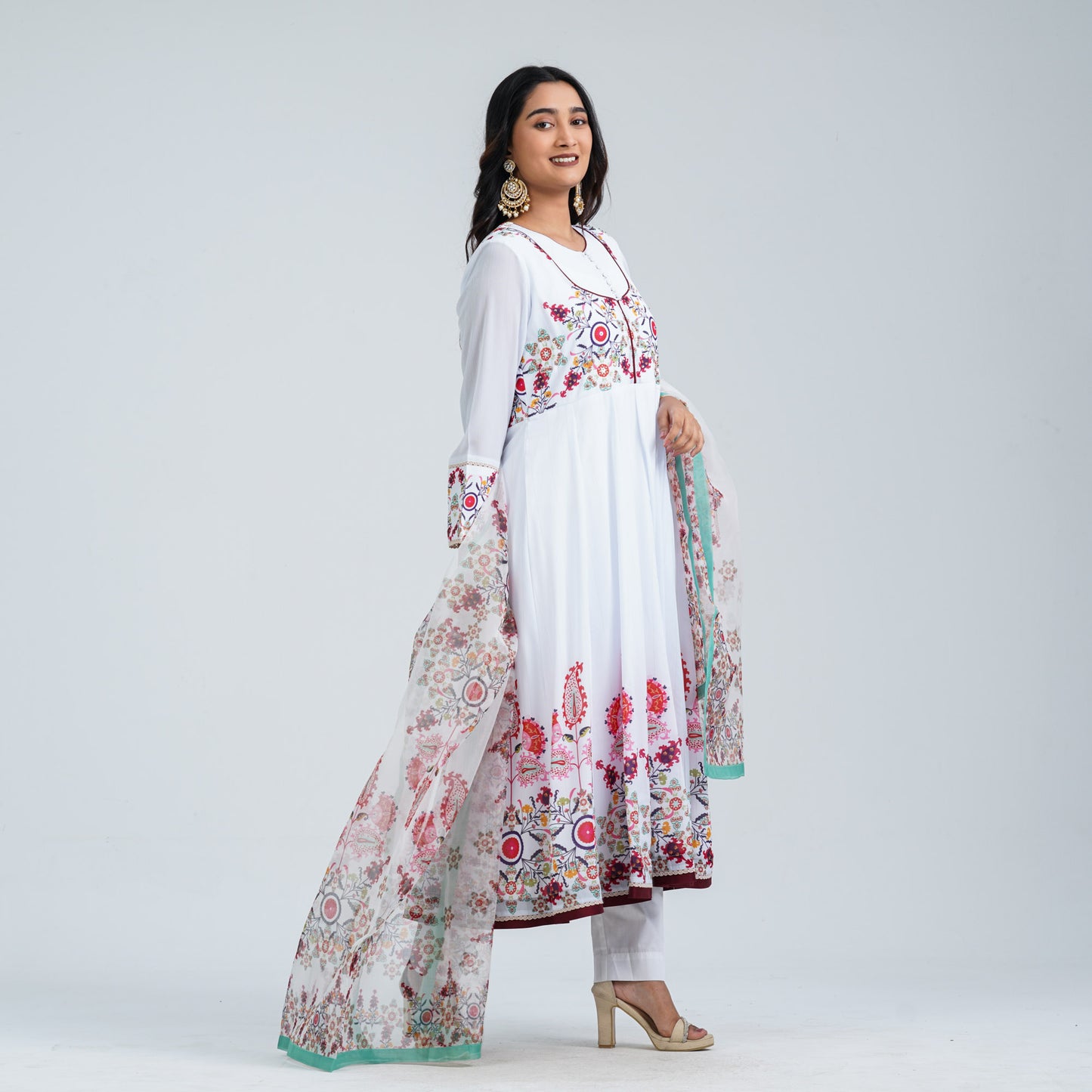 Women’s Floral Georgette Three Piece Set