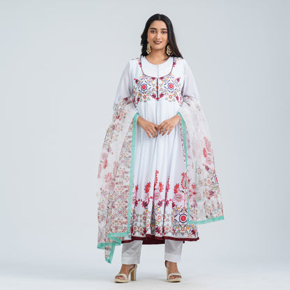 Women’s Floral Georgette Three Piece Set