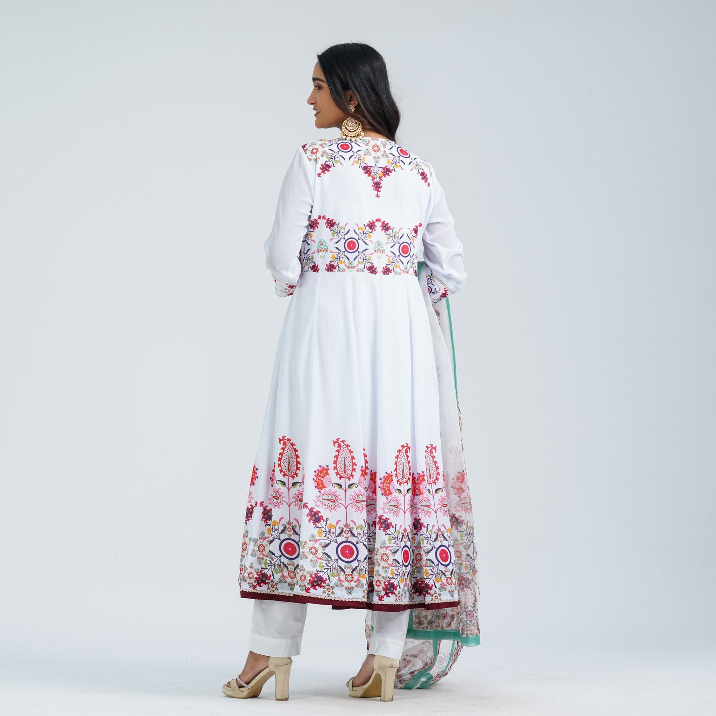 Women’s Floral Georgette Three Piece Set