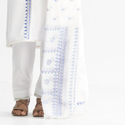Women’s Off-White Embroidered Three-Piece Set