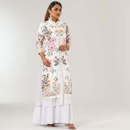 Womens Sherwani Cut Premium Three Piece