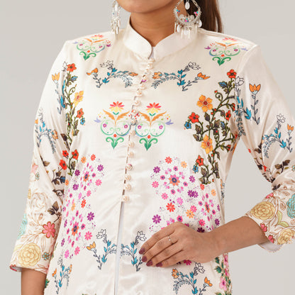 Womens Sherwani Cut Premium Three Piece